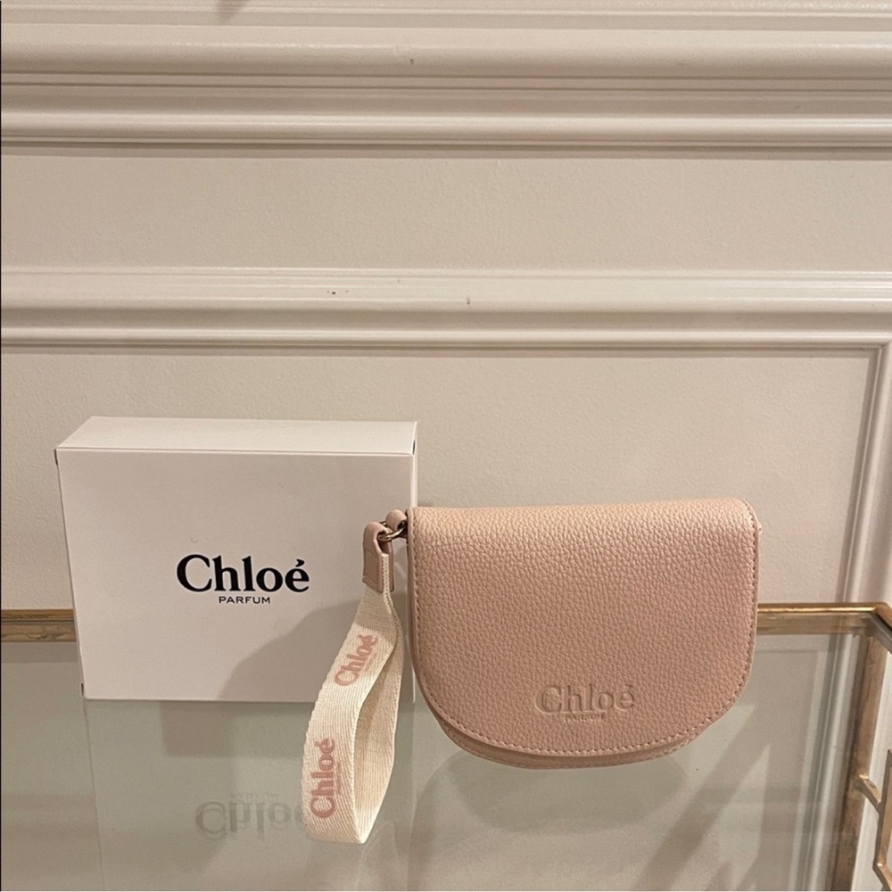 Chloe Pink Wristlet Clutch - Picture 2 of 15